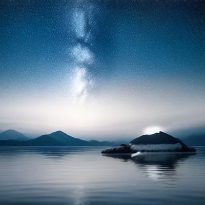 Midday Stars Over Still Water