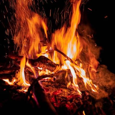 Soft Ember Night in Deep Space