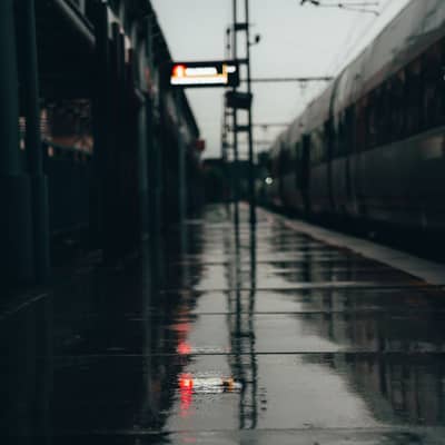 Le dernier train dans le givre