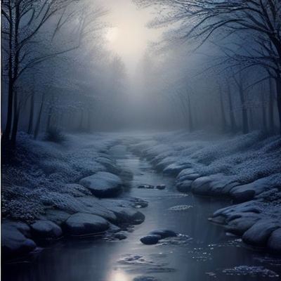 Morning Steps on Frost-Kissed Leaves