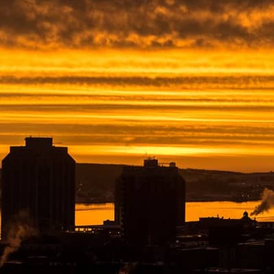 City Breaths in Winter Hush