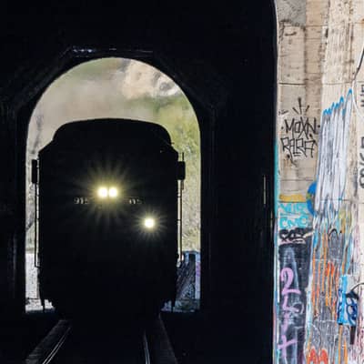 Sunlit Train Whisper