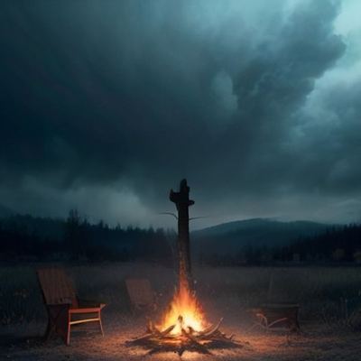 Позднее утро у костра