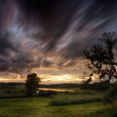 Silken Summer Night by Water