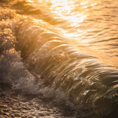 Golden Tide Over Silent Sands