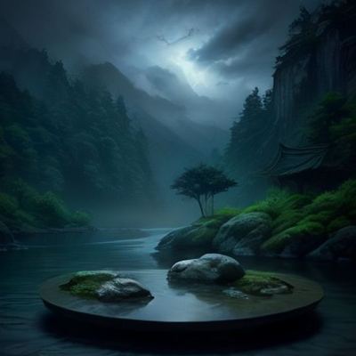 暮鸟溪畔禅音