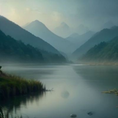 寒冰夜湖轻吟
